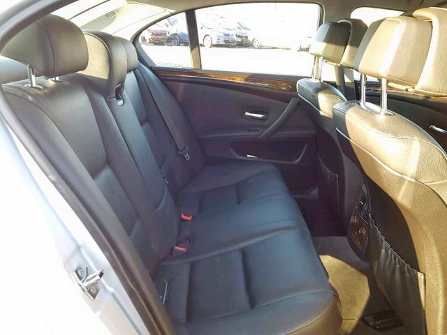 WBANV13539C155607 - 2009 BMW 528 XI SILVER photo 6