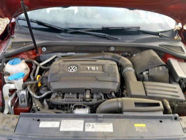 1VWAT7A33FC059724 - 2015 VOLKSWAGEN PASSAT S BURGUNDY photo 7