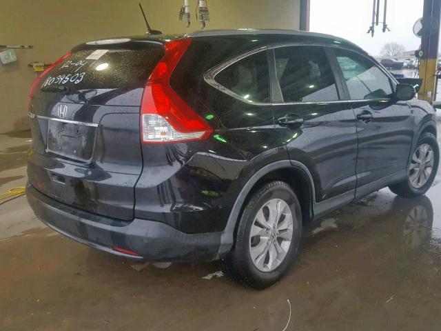 5J6RM3H74CL002748 - 2012 HONDA CR-V EXL BLACK photo 4