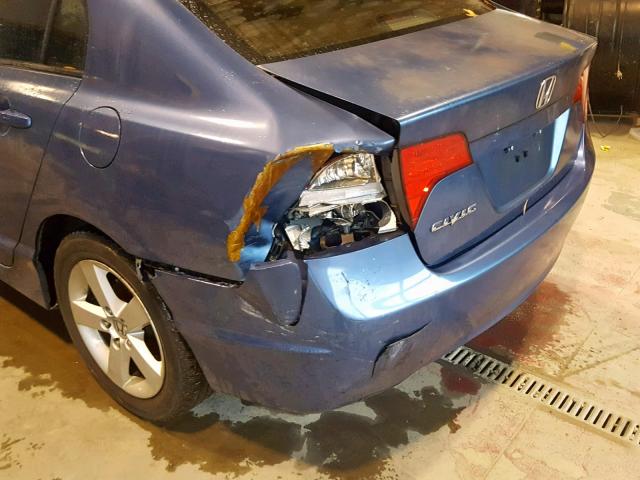 2HGFA16928H501998 - 2008 HONDA CIVIC EXL BLUE photo 9