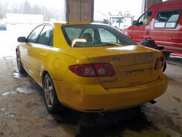 1YVFP80D835M21506 - 2003 MAZDA 6 S YELLOW photo 3