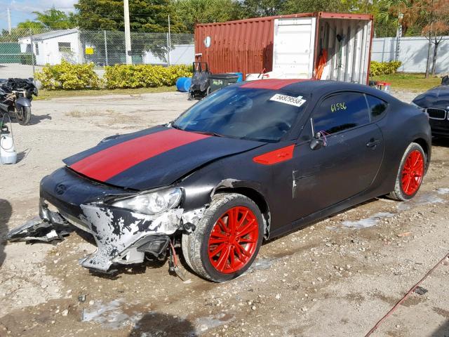 JF1ZNAA19D2712433 - 2013 TOYOTA SCION FR-S BLACK photo 2