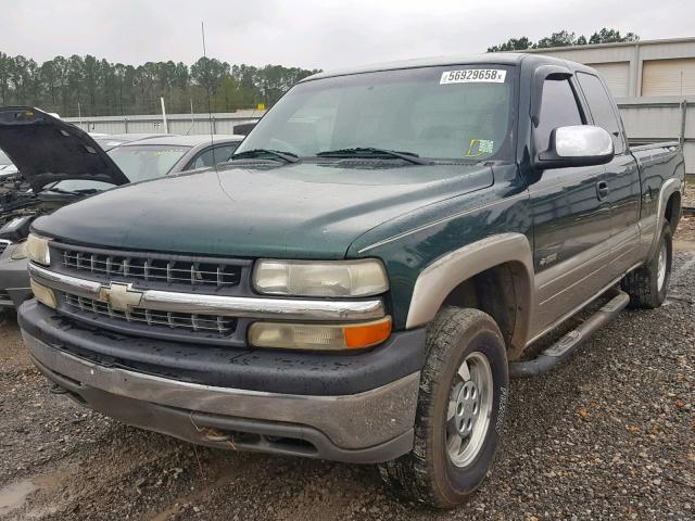 2GCEK19T011297893 - 2001 CHEVROLET SILVERADO GREEN photo 2