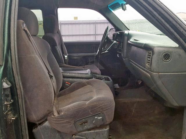 2GCEK19T011297893 - 2001 CHEVROLET SILVERADO GREEN photo 5