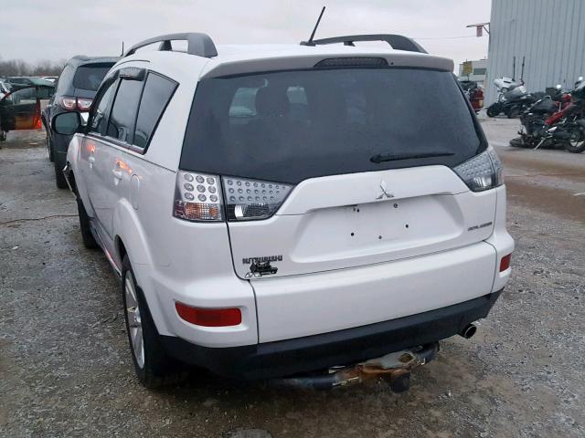 JA4AS3AW1BU013512 - 2011 MITSUBISHI OUTLANDER WHITE photo 3