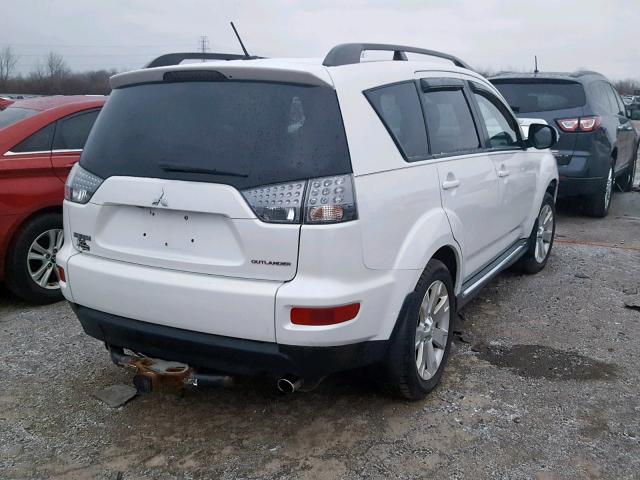 JA4AS3AW1BU013512 - 2011 MITSUBISHI OUTLANDER WHITE photo 4