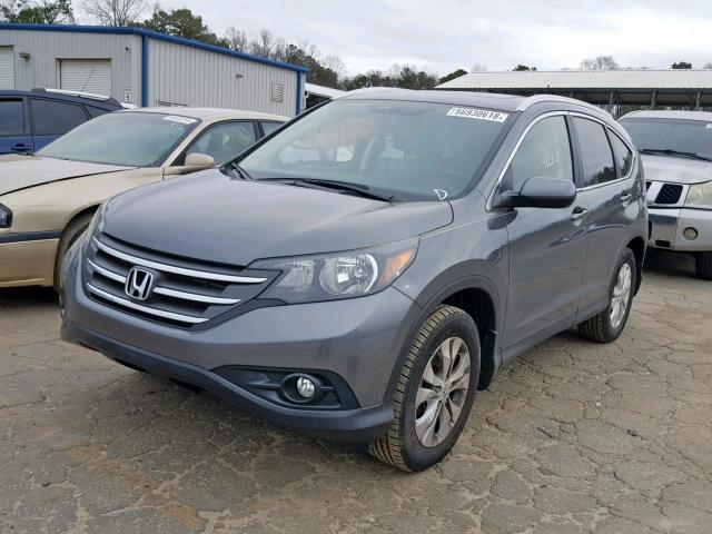 2HKRM3H7XDH500996 - 2013 HONDA CR-V EXL GRAY photo 2