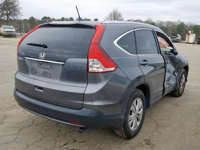 2HKRM3H7XDH500996 - 2013 HONDA CR-V EXL GRAY photo 4