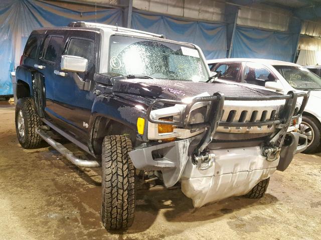 5GTEN13E788150715 - 2008 HUMMER H3 BLACK photo 1