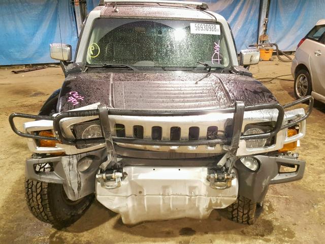 5GTEN13E788150715 - 2008 HUMMER H3 BLACK photo 7