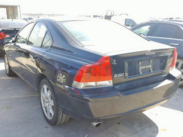 YV1RS592762544294 - 2006 VOLVO S60 2.5T BLUE photo 3