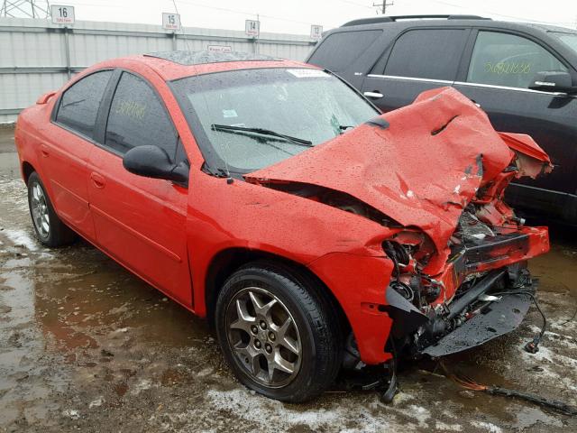 1B3ES46C12D530564 - 2002 DODGE NEON SE RED photo 1