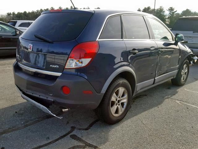 3GSDL43N79S634214 - 2009 SATURN VUE XE BLUE photo 4