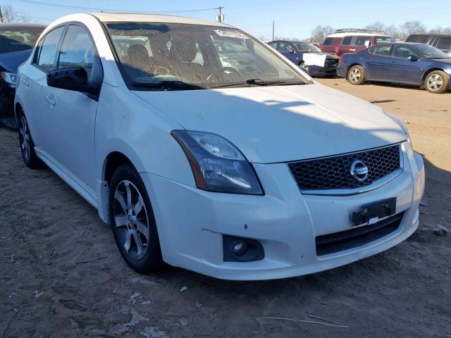 3N1AB6AP6CL632914 - 2012 NISSAN SENTRA 2.0 WHITE photo 1