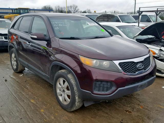 5XYKT3A16BG030772 - 2011 KIA SORENTO BA BURGUNDY photo 1