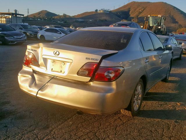 JTHBF30G736012359 - 2003 LEXUS ES 300 SILVER photo 4