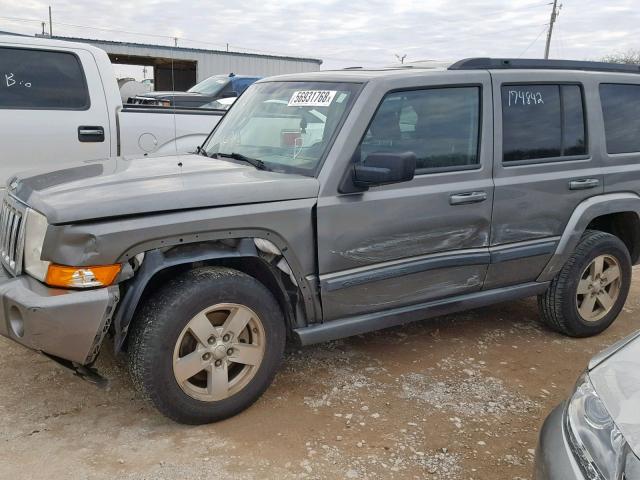 1J8HG48K78C166434 - 2008 JEEP COMMANDER GRAY photo 9