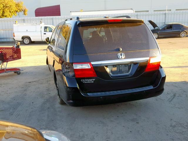 5FNRL38876B087626 - 2006 HONDA ODYSSEY TO BLACK photo 3