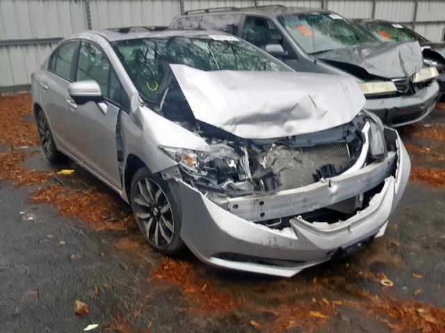 19XFB2F92FE285631 - 2015 HONDA CIVIC EXL SILVER photo 1