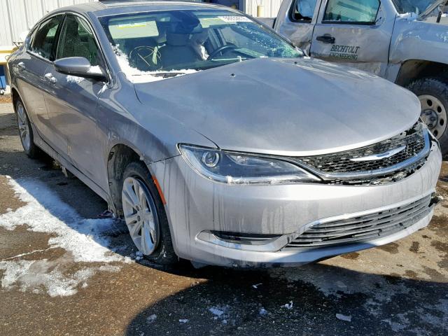 1C3CCCAB0FN595812 - 2015 CHRYSLER 200 LIMITE GRAY photo 1