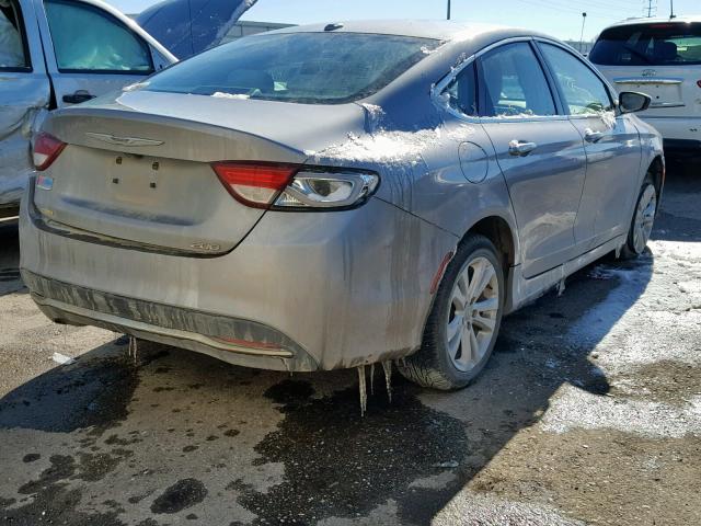 1C3CCCAB0FN595812 - 2015 CHRYSLER 200 LIMITE GRAY photo 4