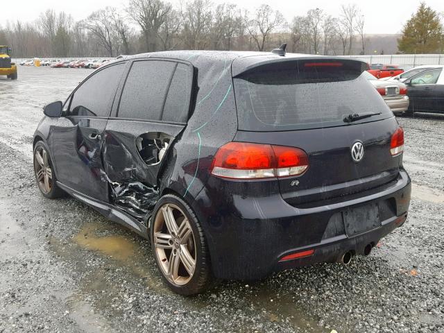 WVWPF7AJ5DW117721 - 2013 VOLKSWAGEN GOLF R BLACK photo 3