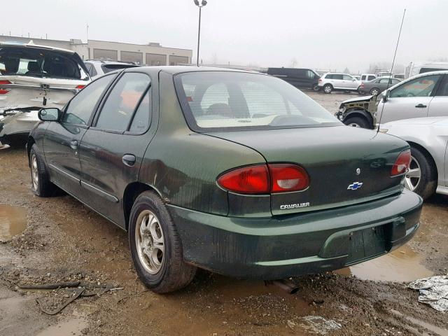 1G1JC524417268768 - 2001 CHEVROLET CAVALIER B GREEN photo 3