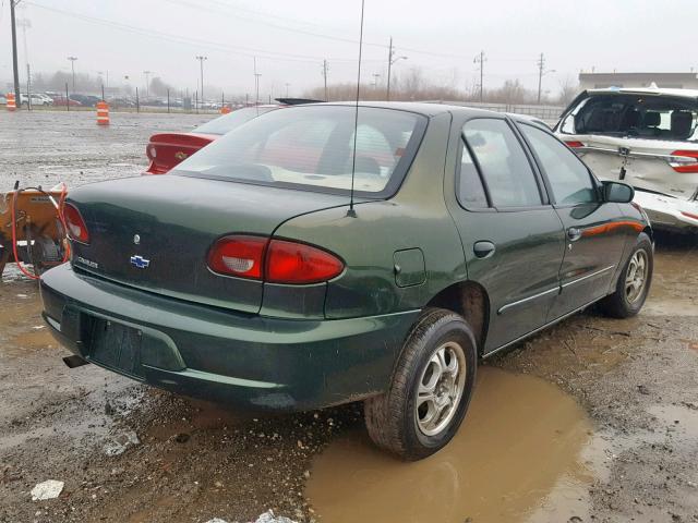 1G1JC524417268768 - 2001 CHEVROLET CAVALIER B GREEN photo 4