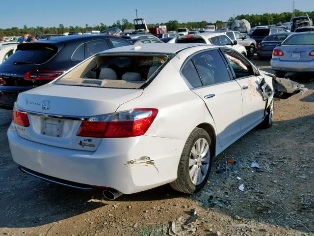 1HGCR3F87EA036272 - 2014 HONDA ACCORD EXL WHITE photo 4