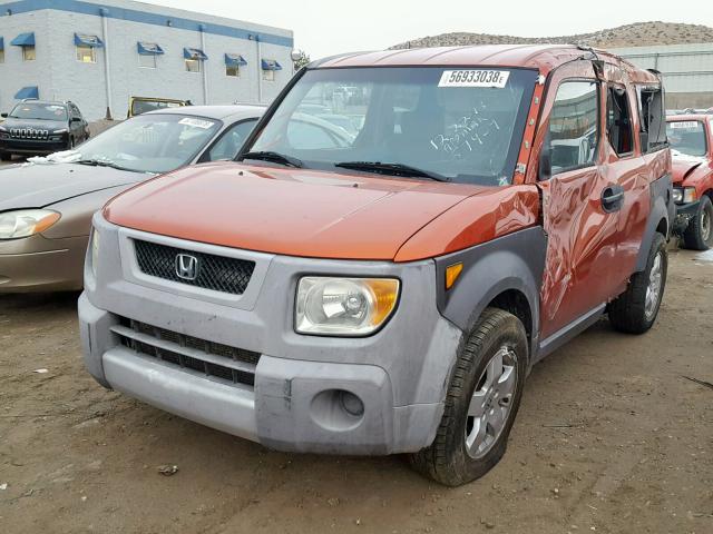 5J6YH28513L047512 - 2003 HONDA ELEMENT EX ORANGE photo 2