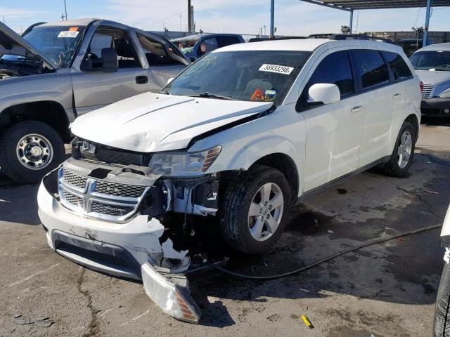 3D4PG1FG6BT544645 - 2011 DODGE JOURNEY MA WHITE photo 2