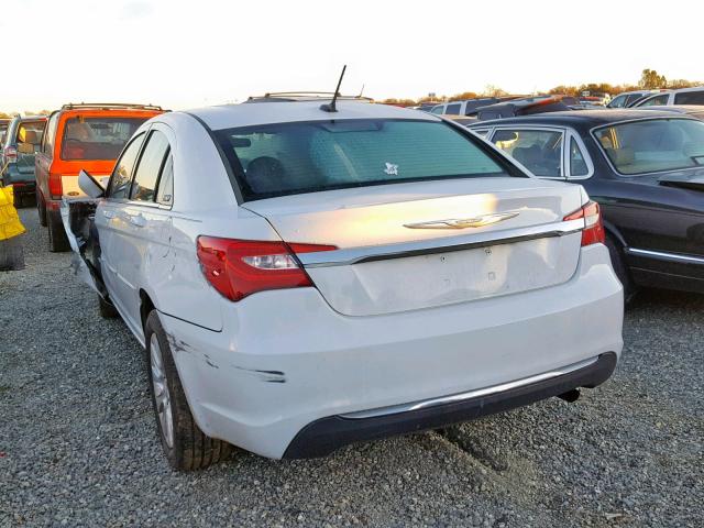 1C3CCBABXCN205420 - 2012 CHRYSLER 200 LX WHITE photo 3