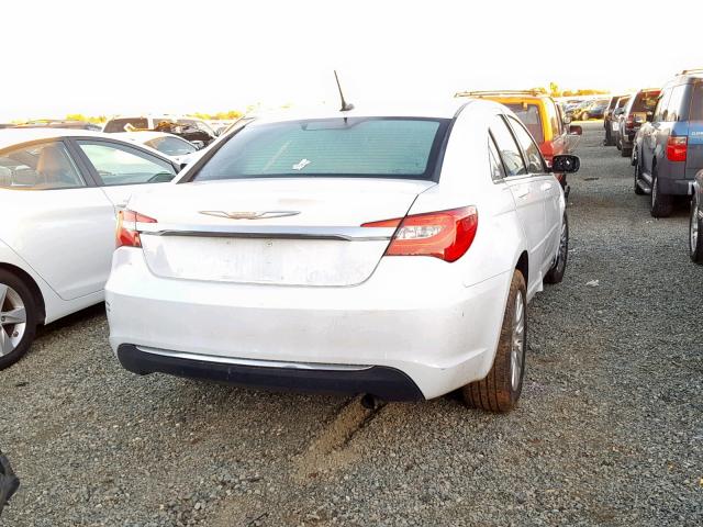 1C3CCBABXCN205420 - 2012 CHRYSLER 200 LX WHITE photo 4