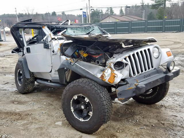 1J4FA49S46P701251 - 2006 JEEP WRANGLER / SILVER photo 1