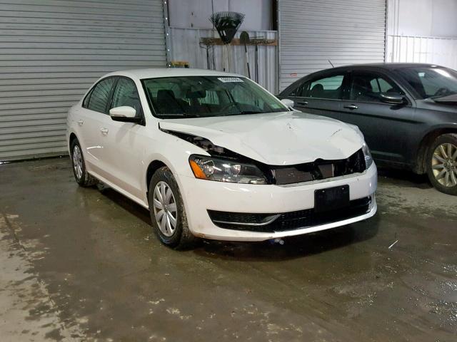 1VWAP7A30DC056913 - 2013 VOLKSWAGEN PASSAT S WHITE photo 1