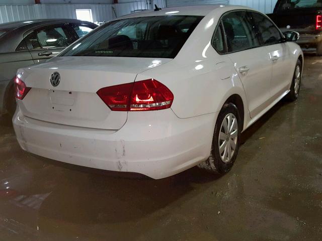 1VWAP7A30DC056913 - 2013 VOLKSWAGEN PASSAT S WHITE photo 4