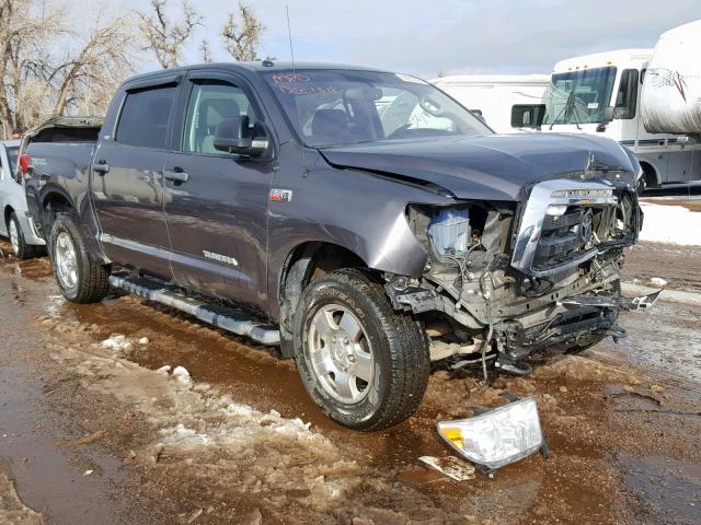 5TFDY5F11DX284419 - 2013 TOYOTA TUNDRA CRE GRAY photo 1