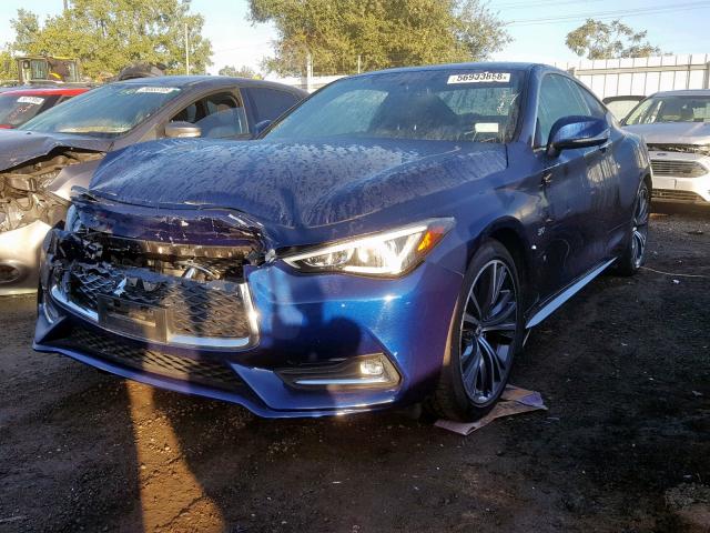 JN1EV7EL6HM553908 - 2017 INFINITI Q60 PREMIU BLUE photo 2