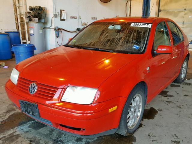 3VWPE69M13M184694 - 2003 VOLKSWAGEN JETTA WOLF RED photo 2