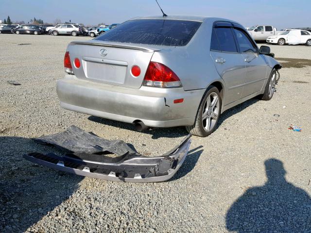 JTHBD182410024665 - 2001 LEXUS IS 300 SILVER photo 4