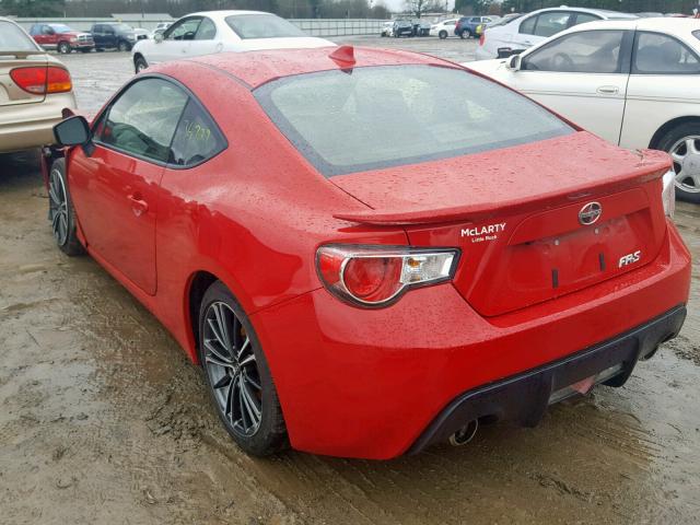 JF1ZNAA14G8708033 - 2016 TOYOTA SCION FR-S RED photo 3