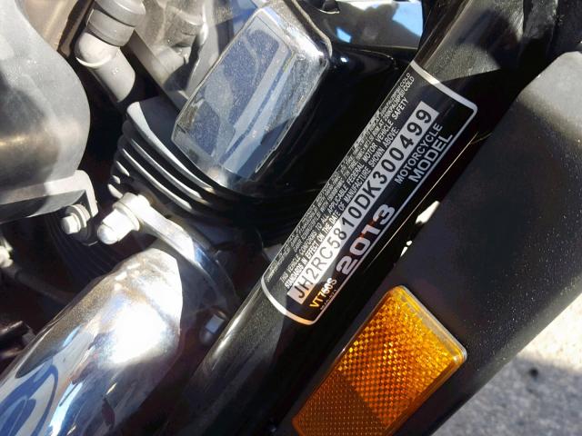JH2RC5810DK300499 - 2013 HONDA VT750 S 黑色 照片 10