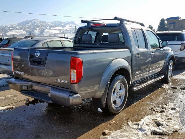 1N6AD07W05C455324 - 2005 NISSAN FRONTIER C BLACK photo 4