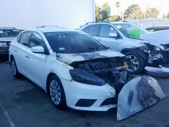 3N1AB7AP1GL665010 - 2016 NISSAN SENTRA S WHITE photo 1