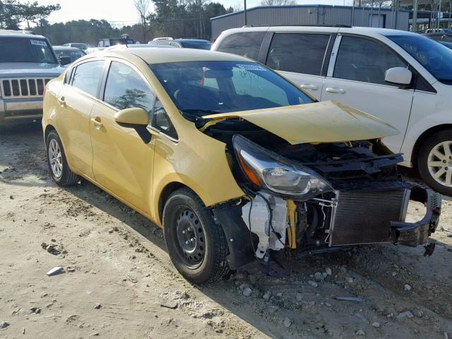 KNADM4A32G6532117 - 2016 KIA RIO LX YELLOW photo 1