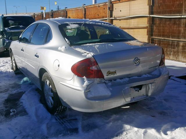 2G4WD532051317826 - 2005 BUICK LACROSSE C SILVER photo 3