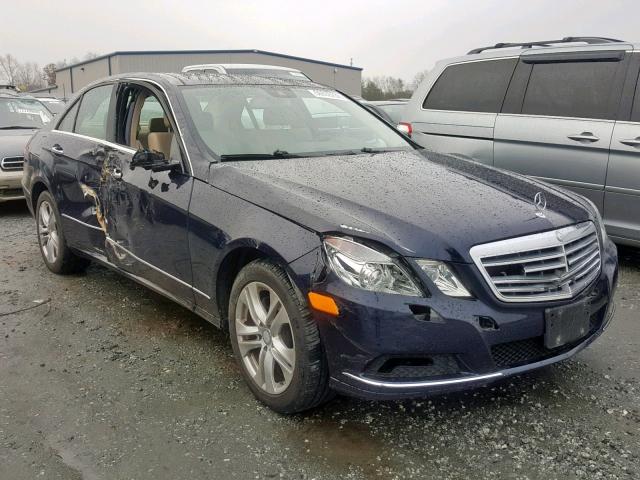 WDDHF5GB0AA219340 - 2010 MERCEDES-BENZ E 350 BLUE photo 1