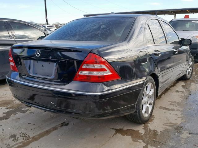 WDBRF92H77F935969 - 2007 MERCEDES-BENZ C 280 4MAT BLACK photo 4