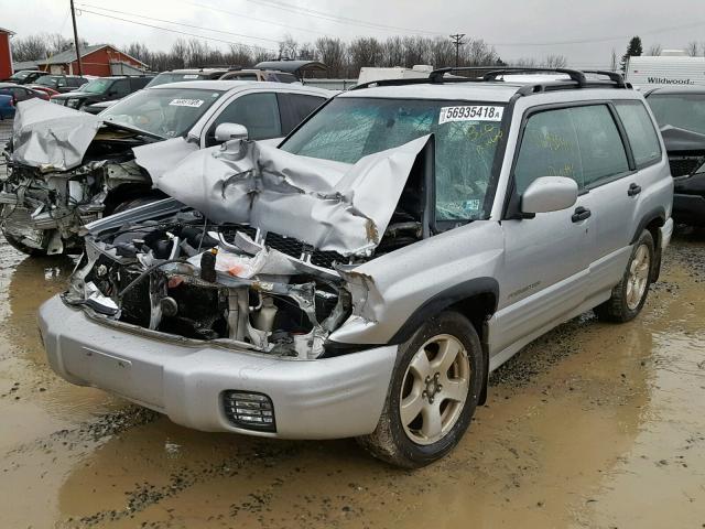 JF1SF65602H700859 - 2002 SUBARU FORESTER S Արծաթագույն լուսանկար 2