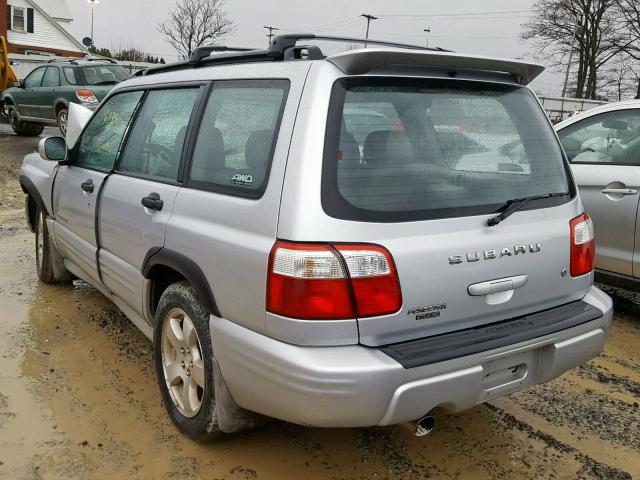 JF1SF65602H700859 - 2002 SUBARU FORESTER S Արծաթագույն լուսանկար 3